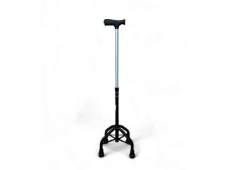 materiel-medical-rotateur-a-4-roues-et-canne-de-marche-quadripode